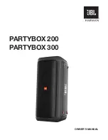 JBL Harman PARTYBOX 200 User Manual preview