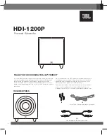 Предварительный просмотр 3 страницы JBL HDI-1200P Owner'S Manual