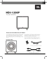 Preview for 3 page of JBL HDI-1200P Owner'S Manual