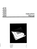 JBL J216 Instruction Manual предпросмотр