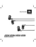 Предварительный просмотр 1 страницы JBL J22 Owner'S Manual