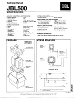 JBL JBL500 Technical Manual предпросмотр