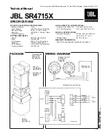 Предварительный просмотр 1 страницы JBL JBLSR4715X Technical Manual