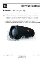 JBL JBLXTREME2BLKAM Service Manual предпросмотр