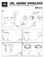 JBL JEMBE Easy Setup Manual предпросмотр