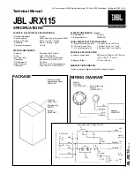 JBL JRX115 Technical Manual предпросмотр