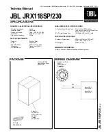 JBL JRX118SP/230 Technical Manual preview