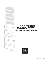 Предварительный просмотр 1 страницы JBL JRX118SP User Manual