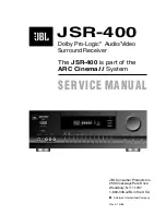 Предварительный просмотр 1 страницы JBL JSR-400 Service Manual