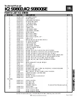 Предварительный просмотр 5 страницы JBL K2 S9800SE Technical Manual