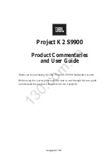 Предварительный просмотр 2 страницы JBL K2 S9900 Product Commentaries And User Manual