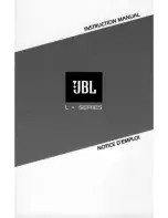 Preview for 1 page of JBL L100T Instruction Manual