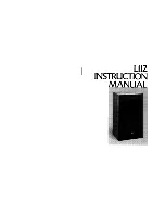 Preview for 1 page of JBL L112 Instruction Manual