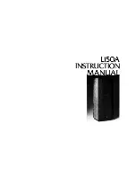 JBL L150A Instruction Manual предпросмотр