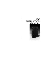 JBL L50 Instruction Manual preview