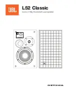 Предварительный просмотр 1 страницы JBL L52 Classic Owner'S Manual