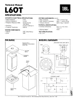 JBL L60T Technical Manual preview