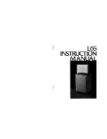 Предварительный просмотр 1 страницы JBL L65 Instruction Manual