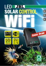 JBL LED SOLAR CONTROL WIFI Quick Manual предпросмотр