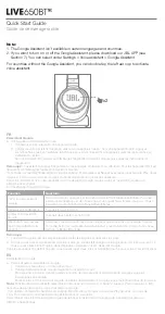 Preview for 8 page of JBL LIVE 650BTNC Quick Start Manual