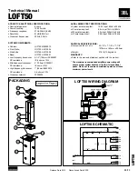 JBL LOFT50 Technical Manual предпросмотр