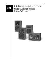 JBL LSR Owner'S Manual preview