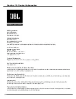 Preview for 20 page of JBL LSR2310SP Owner'S Manual