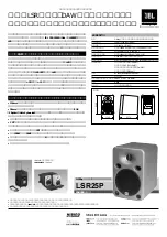 Preview for 2 page of JBL LSR25P (Japanese) Specifications