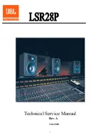 JBL LSR28P Technical & Service Manual preview