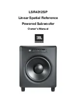 JBL LSR4312SP Owner'S Manual предпросмотр