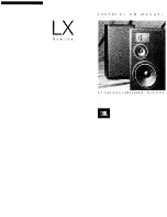 JBL LX22 Instruction Manual предпросмотр