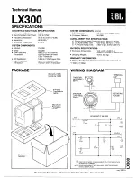 Предварительный просмотр 1 страницы JBL LX300 Technical Manual