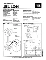 Preview for 1 page of JBL LX44 Technical Data