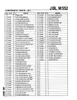 Preview for 2 page of JBL M552 Technical Manual