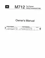 JBL M712 Owner'S Manual preview