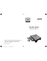 Предварительный просмотр 1 страницы JBL MBB-2.3 Operation Manual