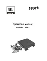 JBL MBB-3 Operation Manual preview