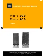 JBL Media 100 Owner'S Manual предпросмотр