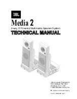 JBL Media 2 Technical Manual preview