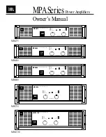 Предварительный просмотр 1 страницы JBL MPA1100 Owner'S Manual