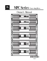 Предварительный просмотр 1 страницы JBL MPC Owner'S Manual