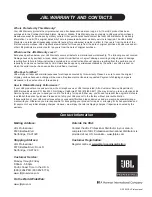 Preview for 20 page of JBL MPro MP418SP User Manual