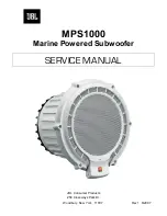 JBL MPS-1000 Service Manual предпросмотр