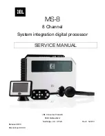 Preview for 1 page of JBL MS-8 Service Manual