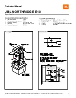 JBL NORTHRIDGE E10 Technical Manual предпросмотр