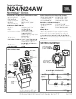 Preview for 1 page of JBL Northridge N24 Technical Manual