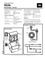 Preview for 1 page of JBL Northridge N28II Technical Manual