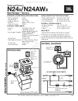 JBL Northridge Series Technical Manual preview