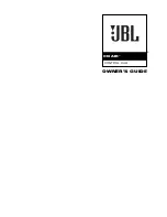 JBL On Air Control 2.4G Owner'S Manual предпросмотр