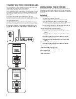 Preview for 2 page of JBL On Air Control 2.4G Owner'S Manual